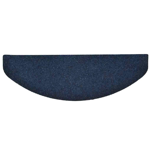 vidaXL Self-Adhesive Stair Mats 5 pcs. 65x21x4 cm Navy Blue Half Round Large