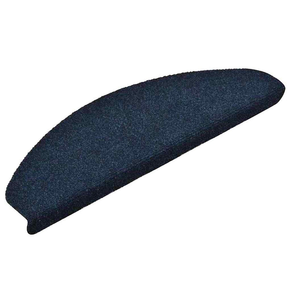 vidaXL Self-Adhesive Stair Treads 10 pcs 65x21x4 cm Navy Blue Half Round Large