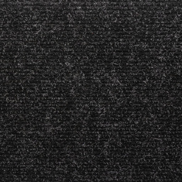 vidaXL Self-Adhesive Stair Mats 5 pcs. 65x21x4 cm Black Rectangular Edge