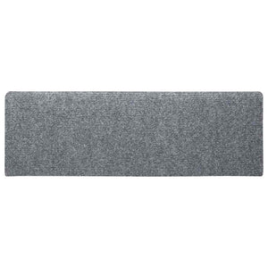 vidaXL Stair Mats Self-Adhesive 5 pcs 65x21x4 cm Light Grey Rectangular Edge