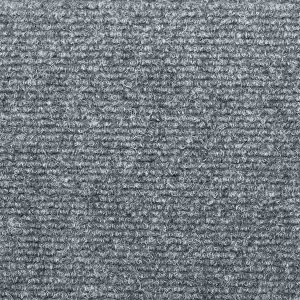 vidaXL Self-Adhesive Stair Mats 10 pcs 65x21x4 cm Light Gray Rectangular Edge