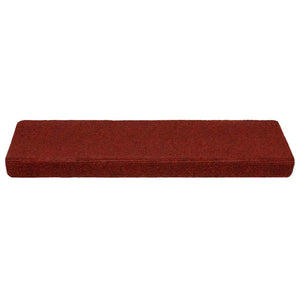 vidaXL Self-Adhesive Stair Mats 5 pcs. 65x21x4 cm Burgundy Rectangular Edge