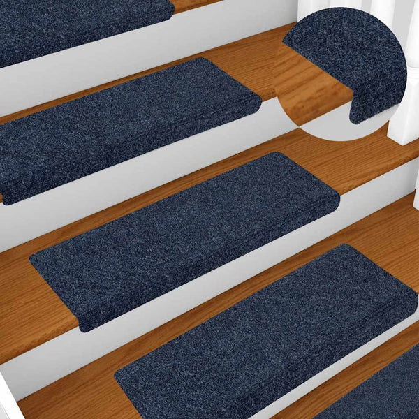 vidaXL Stair Mats Self-Adhesive 5 pcs. 65x21x4 cm Anthracite Rectangular Edge