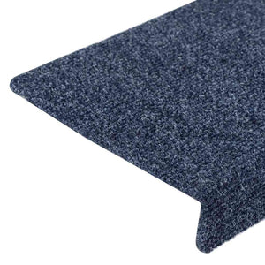vidaXL Stair Mats Self-Adhesive 5 pcs. 65x21x4 cm Anthracite Rectangular Edge