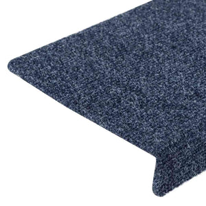 vidaXL Self-Adhesive Stair Mats 10 pcs 65x21x4 cm Anthracite Rectangular Edge
