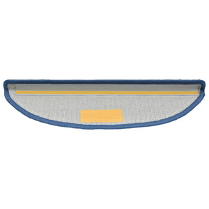 vidaXL Stair Mats 10 pcs. 56x17x3 cm Blue Semi-circular