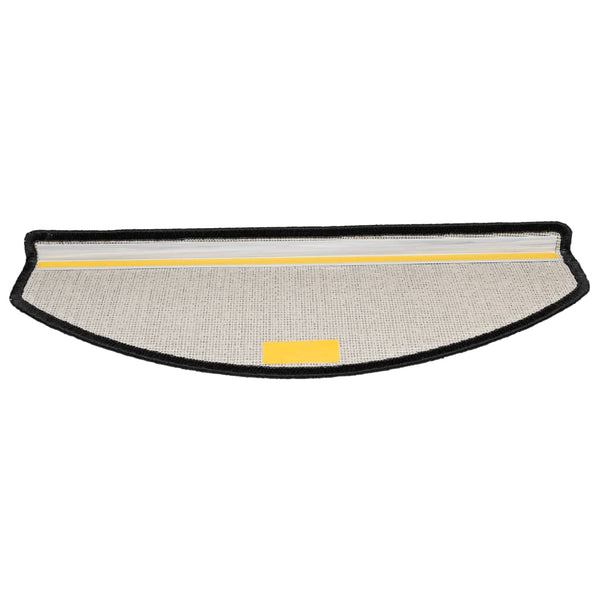 vidaXL Stair Mats 10 pcs. 65x24x4 cm Anthracite Semi-Circular Large