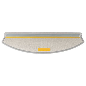 vidaXL Stair Mats 10 pcs. 65x24x4 cm Light Grey Semi-Circular Large