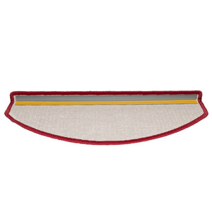 vidaXL Stair Mats 10 pcs. 65x24x4 cm Red Half Round Large