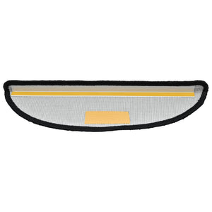 vidaXL Stair Mats 10 pcs 56x17x3 cm Black Semi-Circular