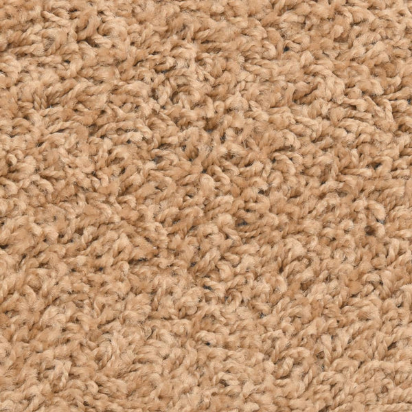 vidaXL Stair Mats 10 pcs. 56x17x3 cm Beige Semi-Circular