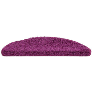 vidaXL Step Mats 10 pcs 56x17x3 cm Purple Semi-circular