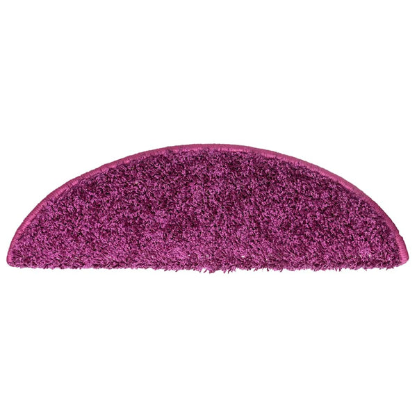 vidaXL Step Mats 10 pcs 56x17x3 cm Purple Semi-circular