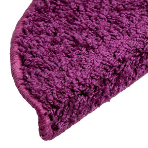 vidaXL Step Mats 10 pcs 56x17x3 cm Purple Semi-circular