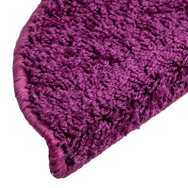 vidaXL Step Mats 10 pcs 56x17x3 cm Purple Semi-circular