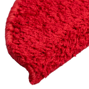 vidaXL Stair Mats 10 pcs. 56x17x3 cm Red Half Round