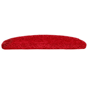 vidaXL Stair Mats 10 pcs. 65x21x4 cm Red Semi-Circular Large