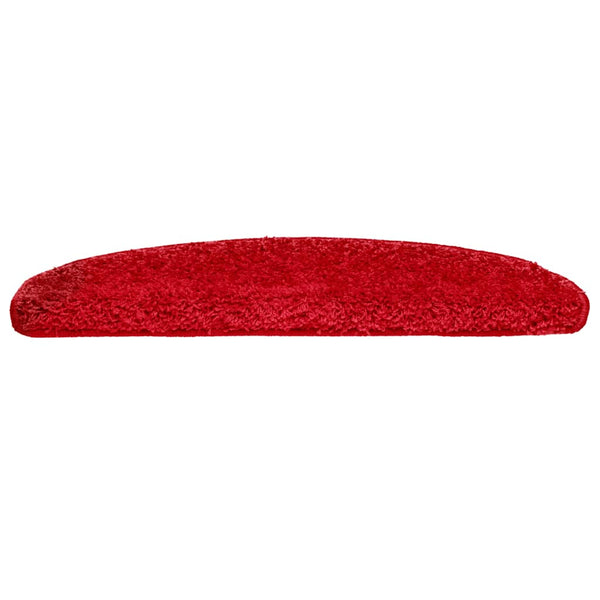 vidaXL Stair Mats 10 pcs. 65x21x4 cm Red Semi-Circular Large