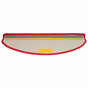 vidaXL Stair Mats 10 pcs. 65x21x4 cm Red Semi-Circular Large