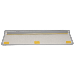 vidaXL Stair Mats 10 pcs. 65x21x4 cm Grey Rectangular Edge