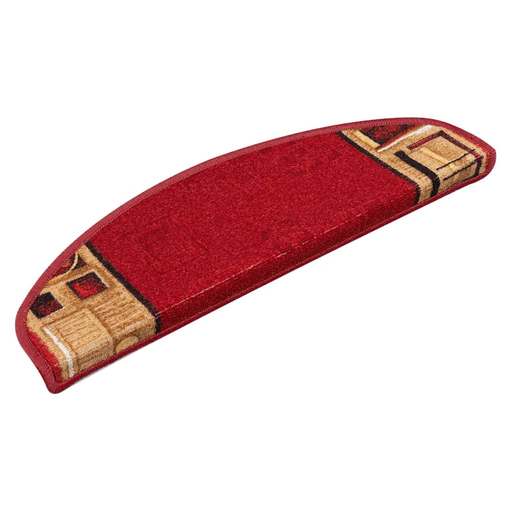 vidaXL Self-Adhesive Stair Treads 5 pcs. 65x21x4 cm Red