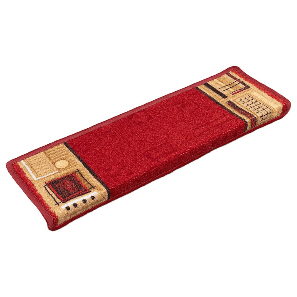 vidaXL Self-Adhesive Stair Treads 5 pcs. 65x21x4 cm Red