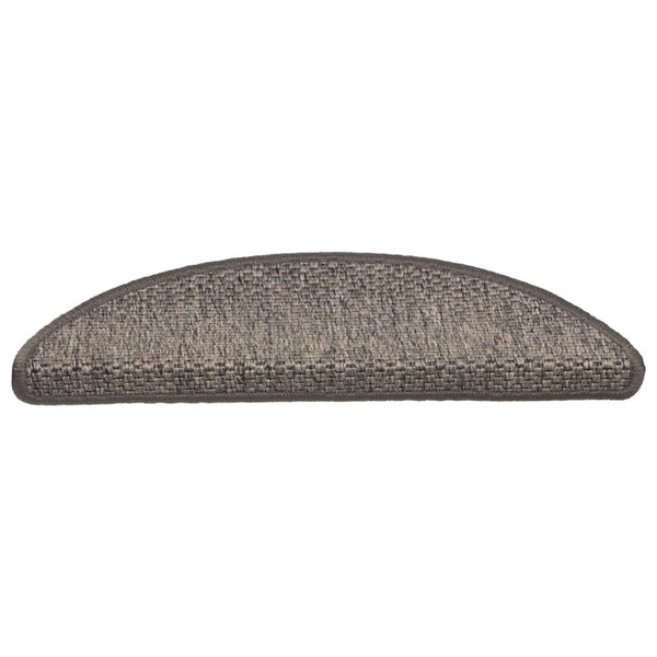 Sisal Treppenmatten Selbstklebend Grau-Beige 15 Stk