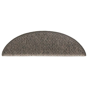 Sisal Treppenmatten Selbstklebend Grau-Beige 15 Stk