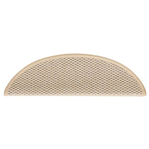 Selbstklebende Treppenmatten Sisal Optik Berber, 15er Set