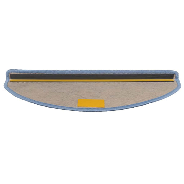 Selbstklebende Treppenmatten Sisal-Optik Blau, 15er Set