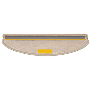 Selbstklebende Treppenmatten Sisal Dunkelbeige, 15er Set
