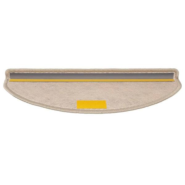 Selbstklebende Treppenmatten Sisal Dunkelbeige, 15er Set