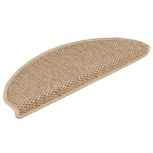 Sisal Treppenmatten Selbstklebend Sand 15 Stk.