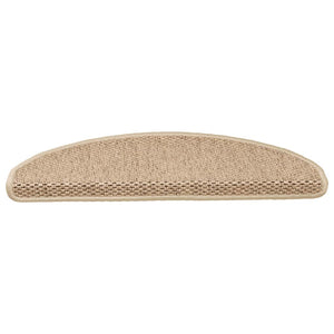 Sisal Treppenmatten Selbstklebend Sand 15 Stk.