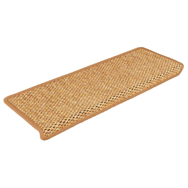Selbstklebende Treppenmatten Sisal-Optik, 15er Set