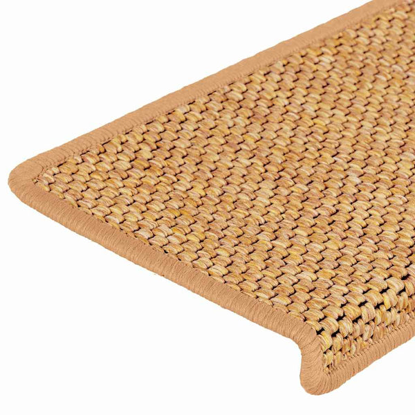 Selbstklebende Treppenmatten Sisal-Optik, 15er Set