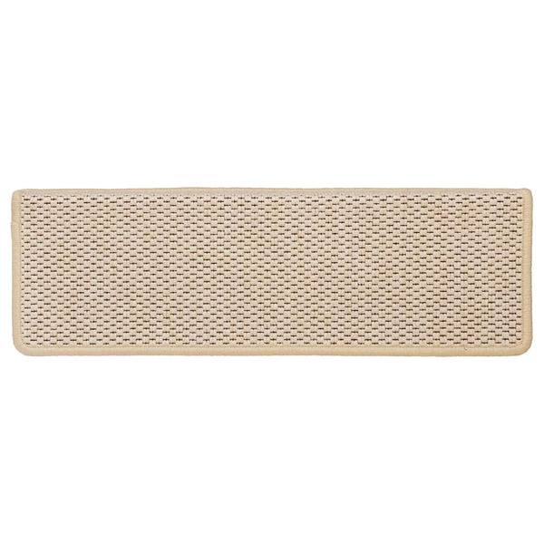 Selbstklebende Treppenmatten Sisal-Optik, 15er Set
