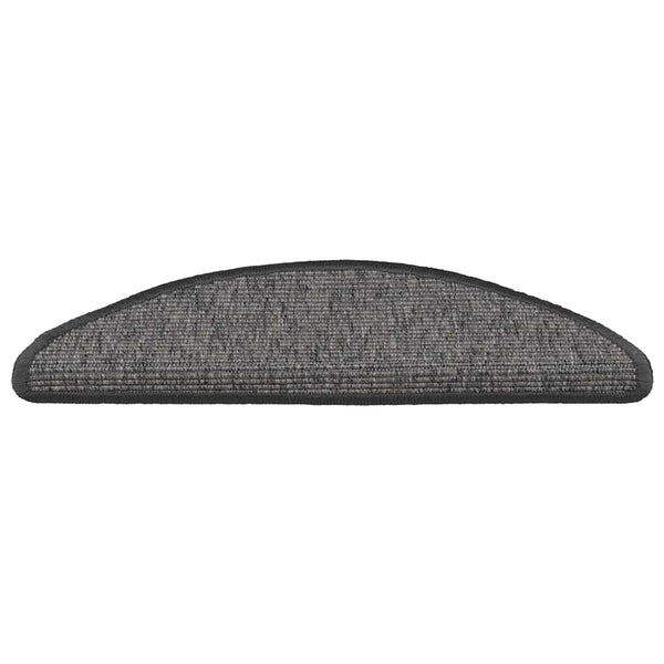 Halbrunde Stufenmatten Beige Grau 15er Set