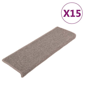 Stufenmatten Dunkelbeige 15er Set 65x21cm