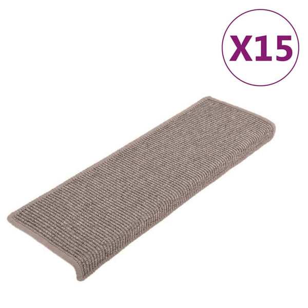 Stufenmatten Dunkelbeige 15er Set 65x21cm