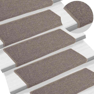 Stufenmatten Dunkelbeige 15er Set 65x21cm