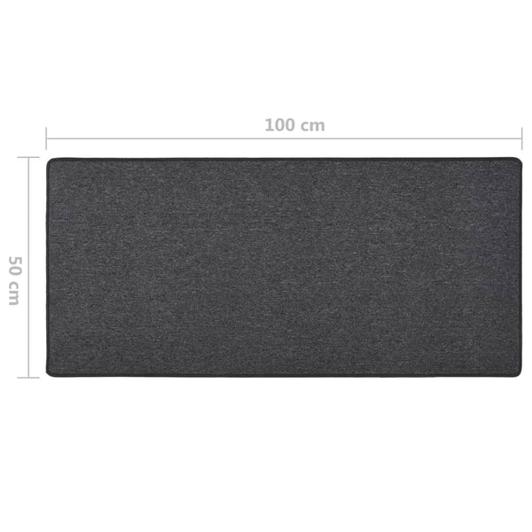 vidaXL Runner Rug Anthracite 50x100 cm