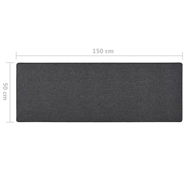 vidaXL Runner Rug Anthracite 50x150 cm