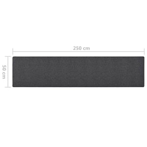 vidaXL Hallway Runner Anthracite 50x250 cm