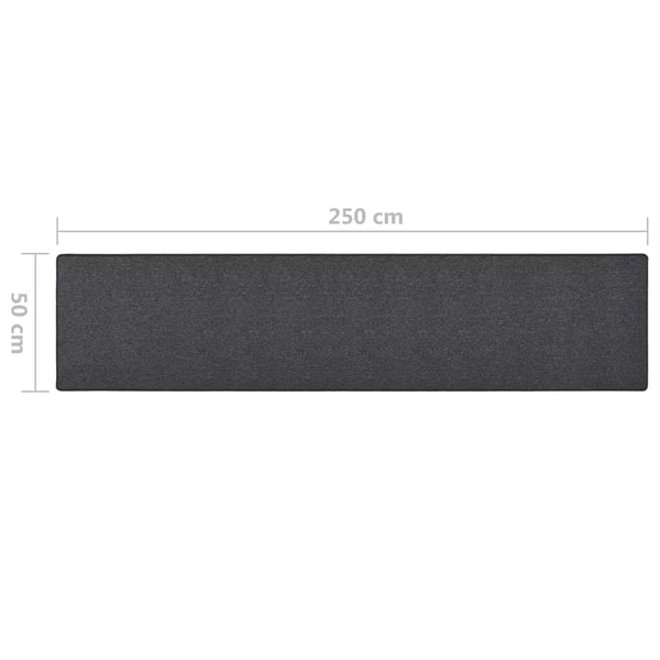 vidaXL Hallway Runner Anthracite 50x250 cm
