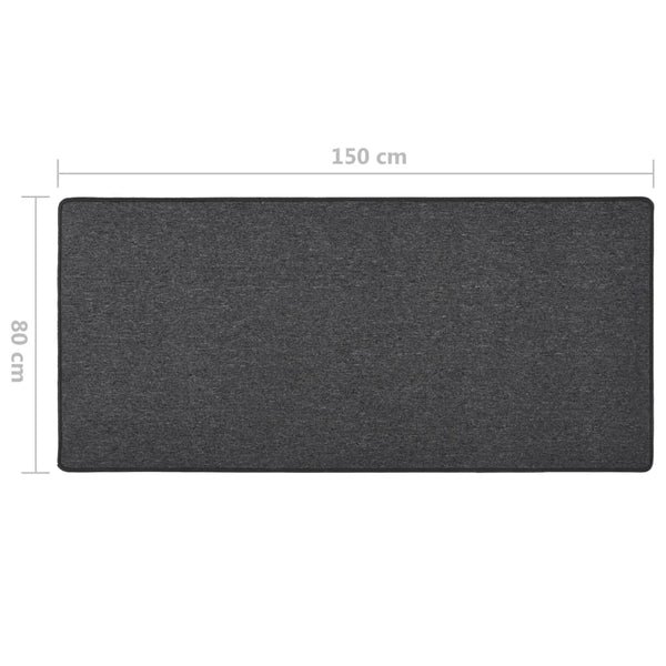 vidaXL Runner Rug Anthracite 80x150 cm