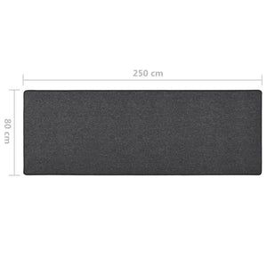 vidaXL Runner Rug Anthracite 80x250 cm