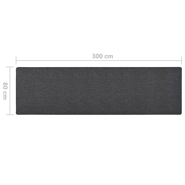 vidaXL Runner Rug Anthracite 80x300 cm