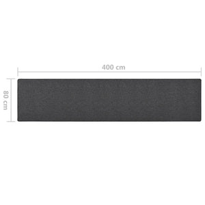 vidaXL Runner Rug Anthracite 80x400 cm