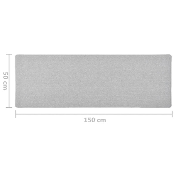vidaXL Runner Rug Light Grey 50x150 cm